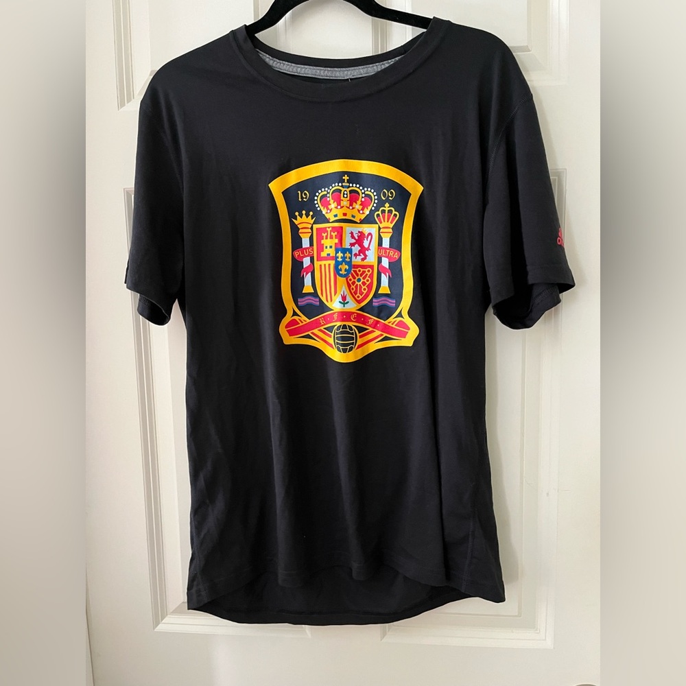 Men’s Adidas Spain National Soccer Team Plus Ultra Football Futbol T-Shirt XL